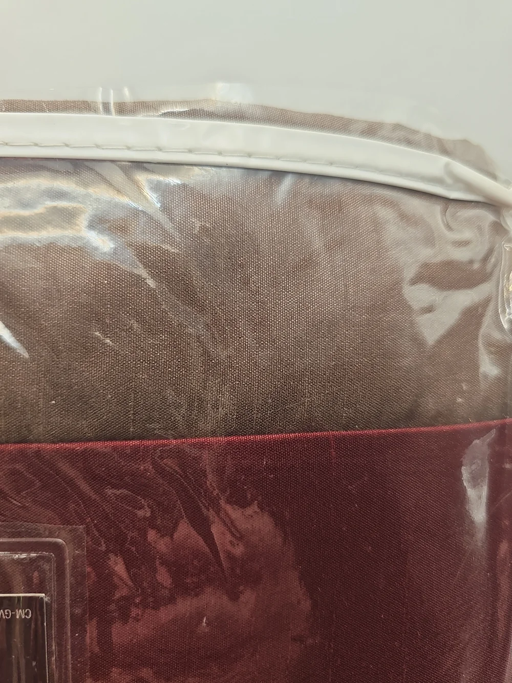 Chris Madden Burgundy Lined Drapery Curtain Panel Pair 42